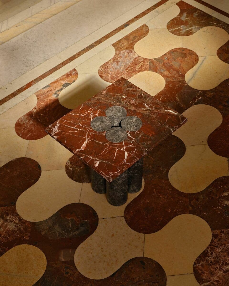 SEKKA SIDE RECTANGLE ROSSO LEPANTO JOLIE GREY